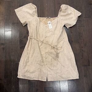 Abercrombie & Fitch Tan Dress with Belt